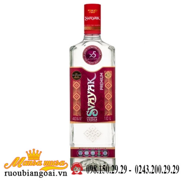 Rượu Vodka Svayak 1000ml